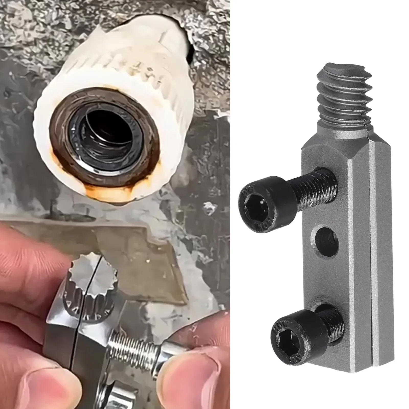 Home Improvement Faucet Angle Valve Extractor Plumbing Repair Tool Efficient Screw Extraction Tool Metal Construction