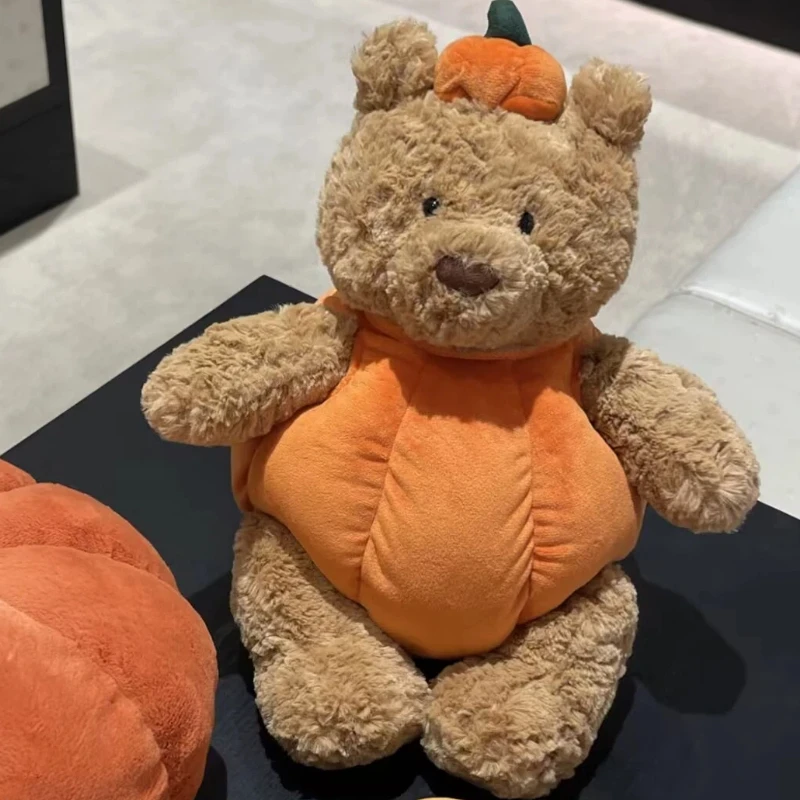 برشلونة الدب اليقطين لطيف دمية ألعاب من نسيج مخملي مهرجان دمية الهالوين لطيف ألعاب من القطيفة مناسبة كهدايا عيد ميلاد للأصدقاء #1