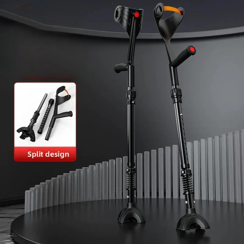 Foldable Forearm Crutches Adults Lightweight Medical Crutch Mobility Aids Elbow Crutch Aluminum Orthopedic Crutches for Adults