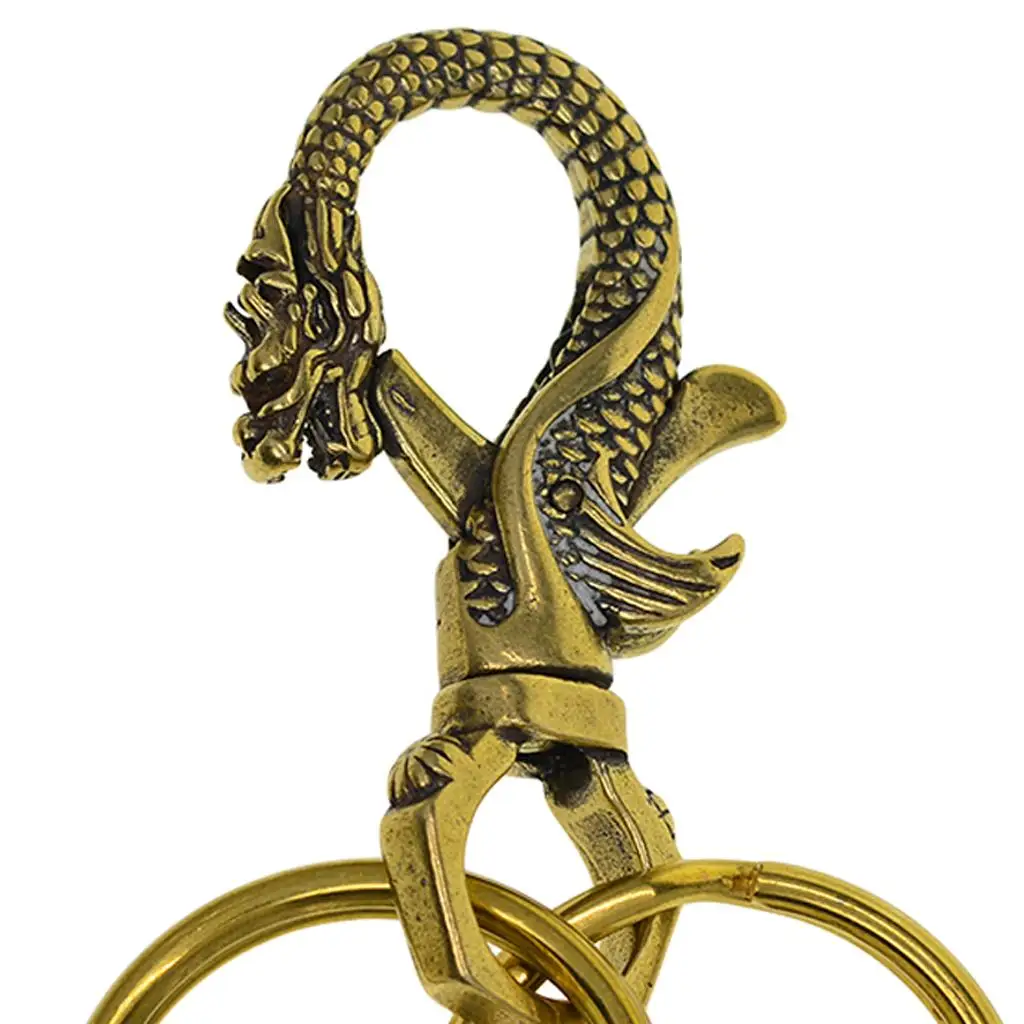 Brass Keychain Clip Hook Key Ring Jewelry Clasps for Jewelry Making Bead Keyring Parts for DIY Family Gifts