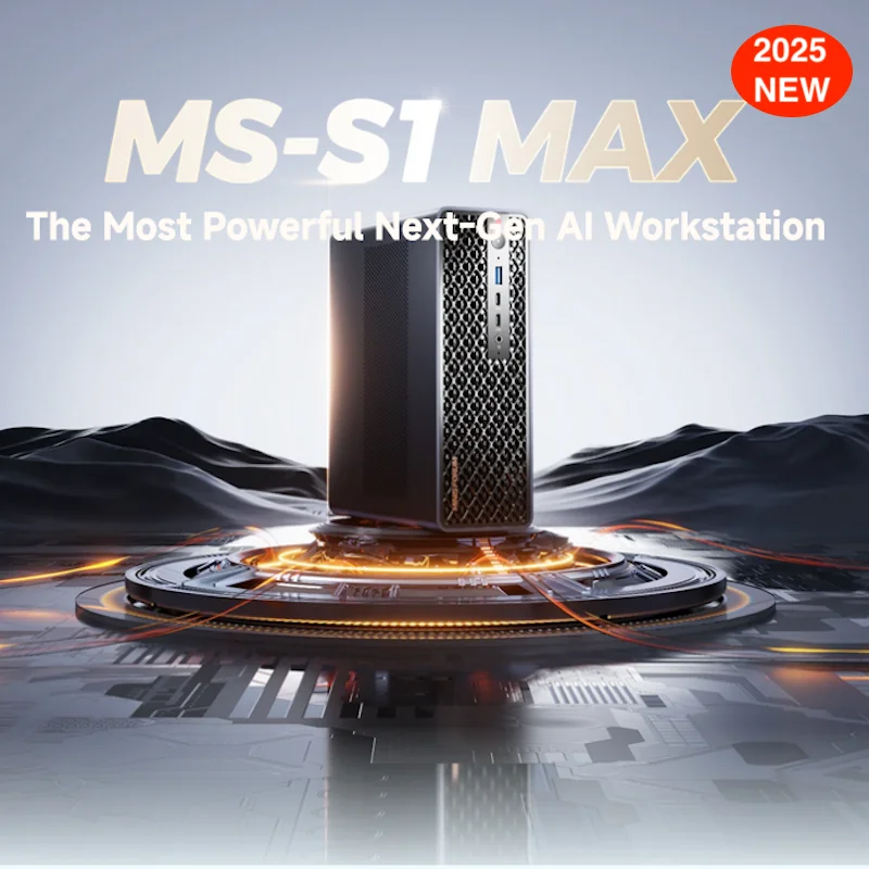 Nowość! 2025 MINISFORUM MS-S1 MAX Mini PC AMD Ryzen AI Max+ 395 AI Workstation 128GB RAM 2TB SSD Gaming Mini PC