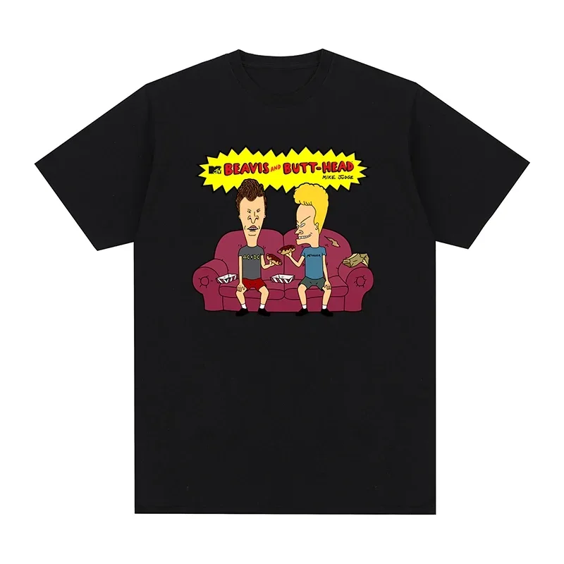 Beavis Butthead Work Funny Black t-shirt Cotton Men T shirt New TEE TSHIRT Womens tops