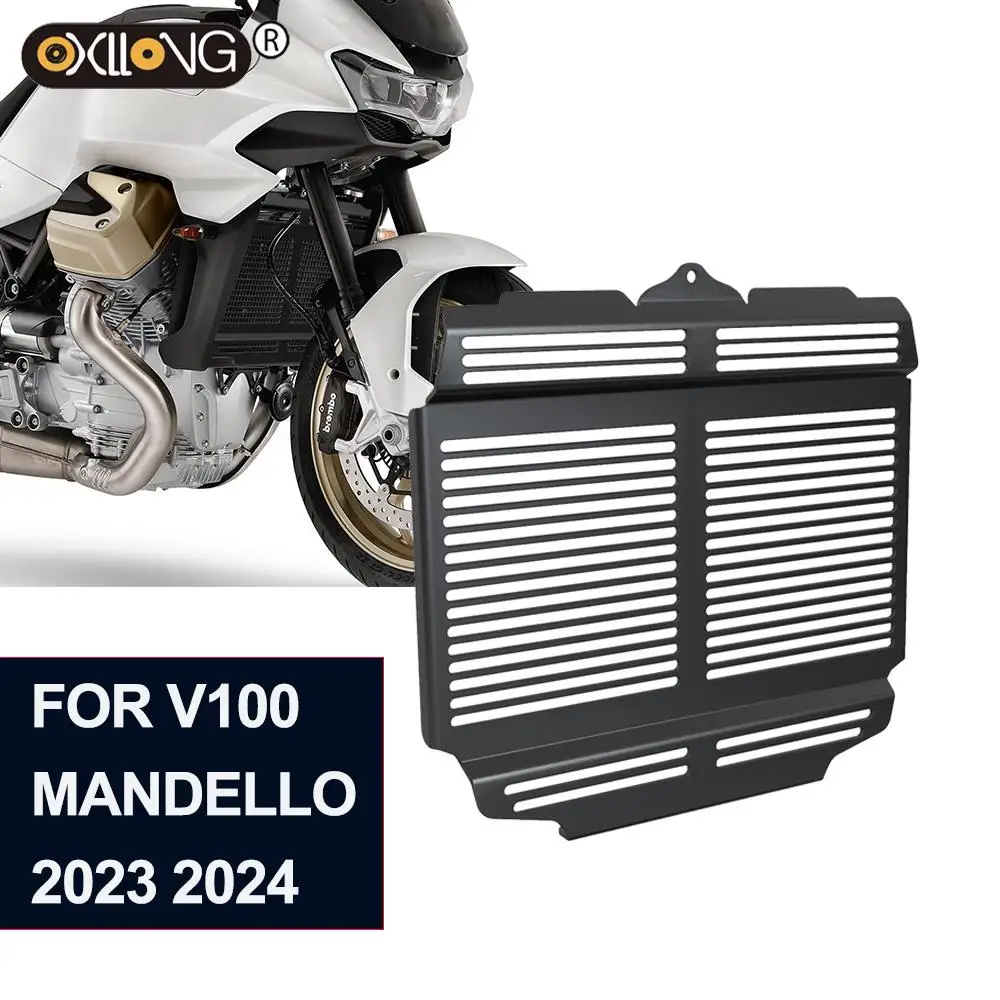 

CNC Aluminum Radiator Grill Guard For Moto Guzzi V100 Mandello S 2023 2024 Motorcycle Radiator Guard Protector Grilles Cover