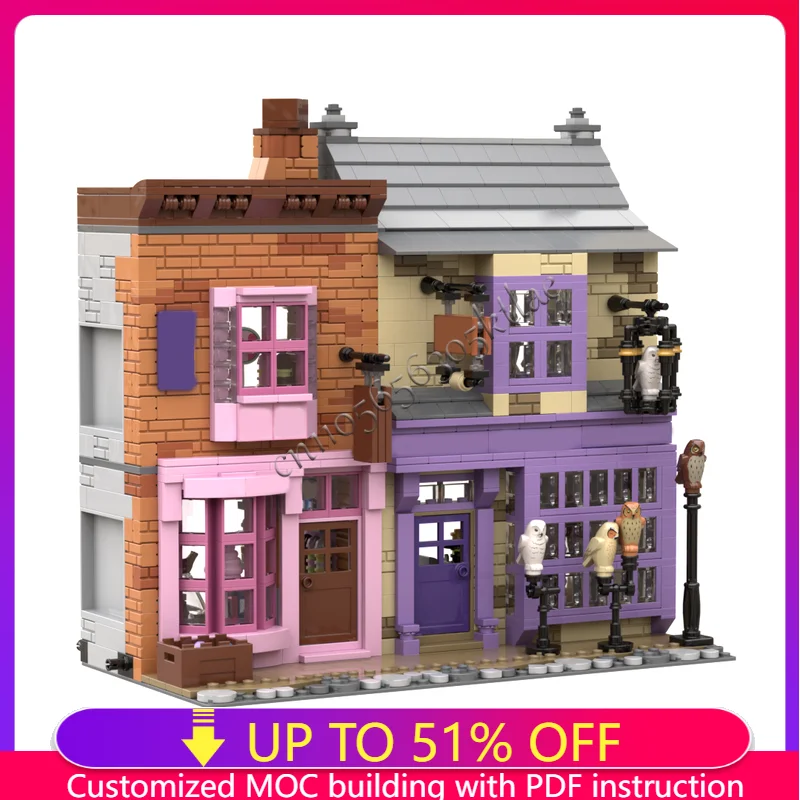 1399 шт. MOC Сова Империя и сахарные плитки сладкий магазин креативный строительный блок модель обучающая сборная игрушка для детей праздничный подарок 1399 шт. MOC Сова Империя и сахарные плитки сладкий магазин креативный строительный блок модель обучающая сборная игрушка для детей праздничный подарок