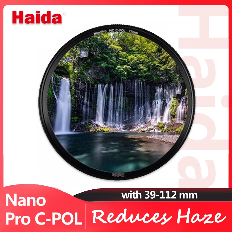 Haida NanoPro CPL Filter for Lens Photography Eliminate Reflections and Glare Reduces Haze in Landscapes with62/67/72/77/82mm