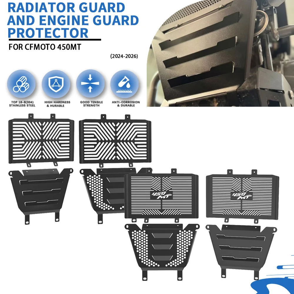 

ДЛЯ CFMOTO CF MOTO 450MT 450 MT Ibex 450 2024-2025-2026 Ibex450 Защита радиатора и защита головки блока цилиндров Полный комплект и защита двигателя