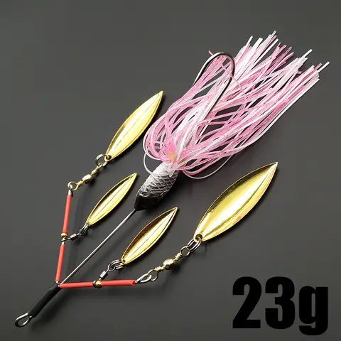 लंकर स्पिनर बैट्स हार्ड फिशिंग ल्यूर 23g नॉइज़ी बज़ रोटेटिंग ब्लेड बबल वाइब्रेशन टेंडम स्पिन विलो बास ट्राउट पर्च पाइक 10 best sales बज़ चारा - №4