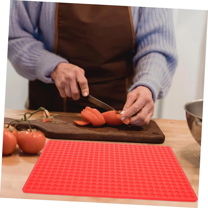 Silicone Baking Mat 468 Hole Round Hole Cooking Mat Paper Dot-shaped Oven Microwave Mat Heatproof Baking Kitchen Draining Tools