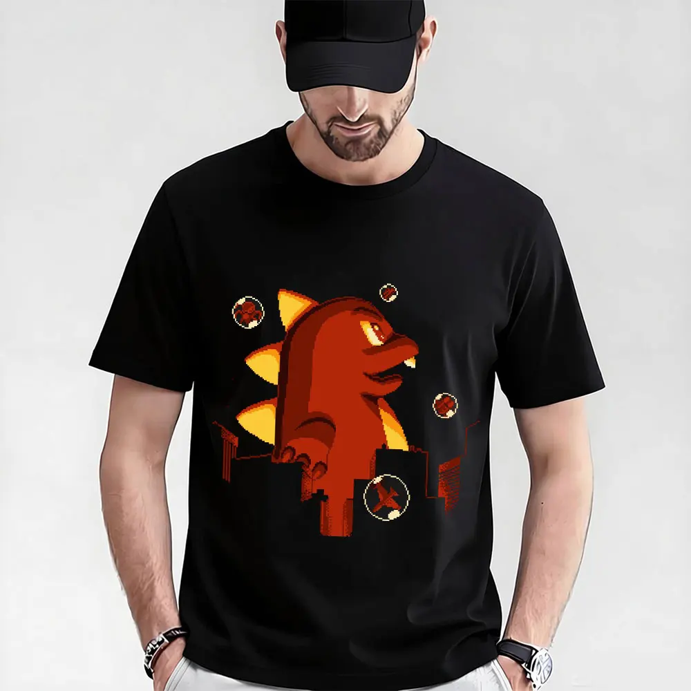 

Bubblezilla Cute Dinosaur Gift t shirt Videogame Bubble Bobble Graphic Clothes Short Sleeve Cartoon Tee All size Tops S-6XL