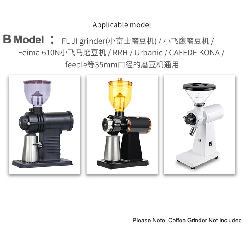 حبوب البن طاحونة الفول مستودع ضاغط يدوي لفوجي فيما 610N RRH يوريكا ميجنون ماكينة القهوة المنزلية تنظيف أجزاء