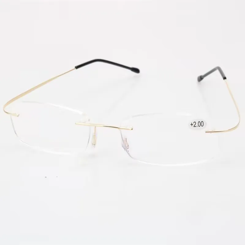 Geschäftsmann Lesebrille Ultraleicht Rahmenlos 1,0 1,5 2,5 Anti Blaues Licht Presbyopie Brille Kein Rahmen Hyperopie Brille