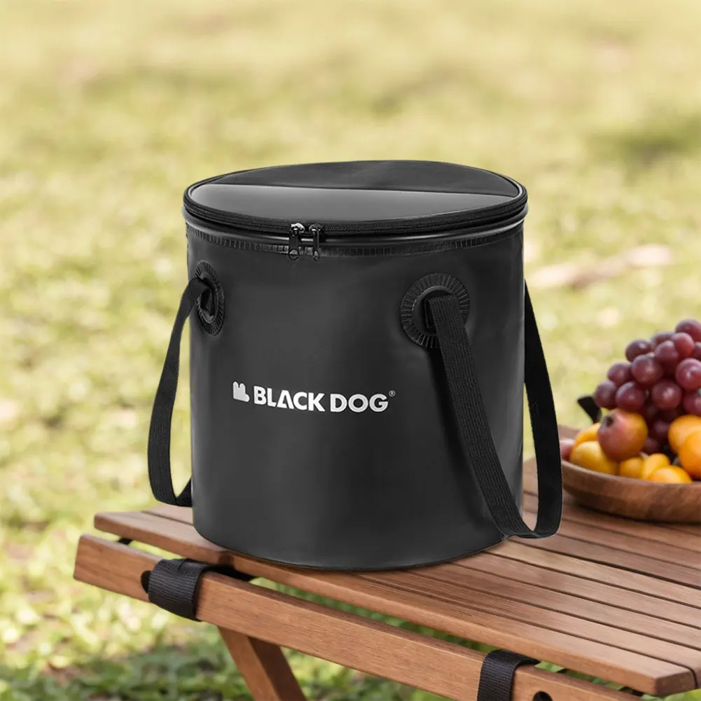 

20L Collapsible Water Bucket with Water Outlet Valve Foldable Water Pail Large Capacity for Camping Fishing Travel Gardening