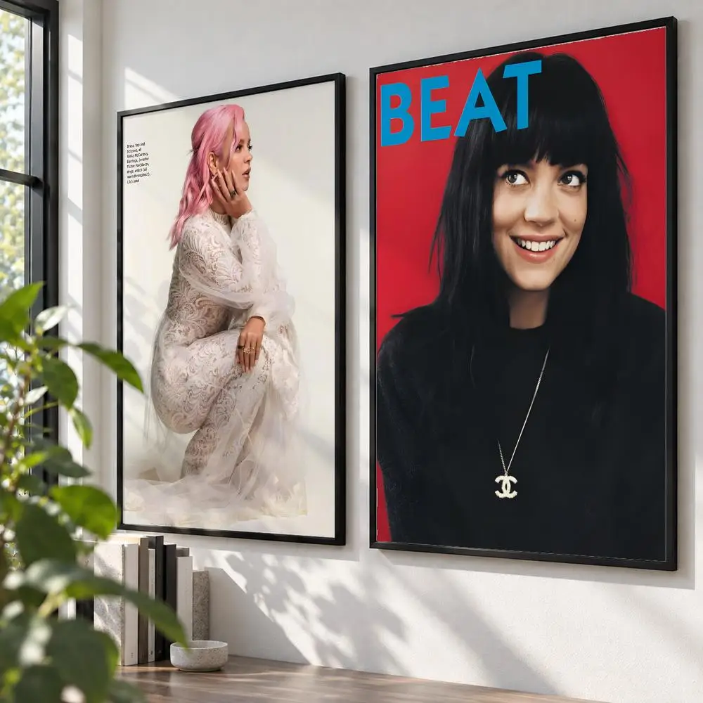 music Lily Allen Poster HD Poster Self Adhesive Waterproof Wall Art Print Bedroom Living Room Modern Decor Gift