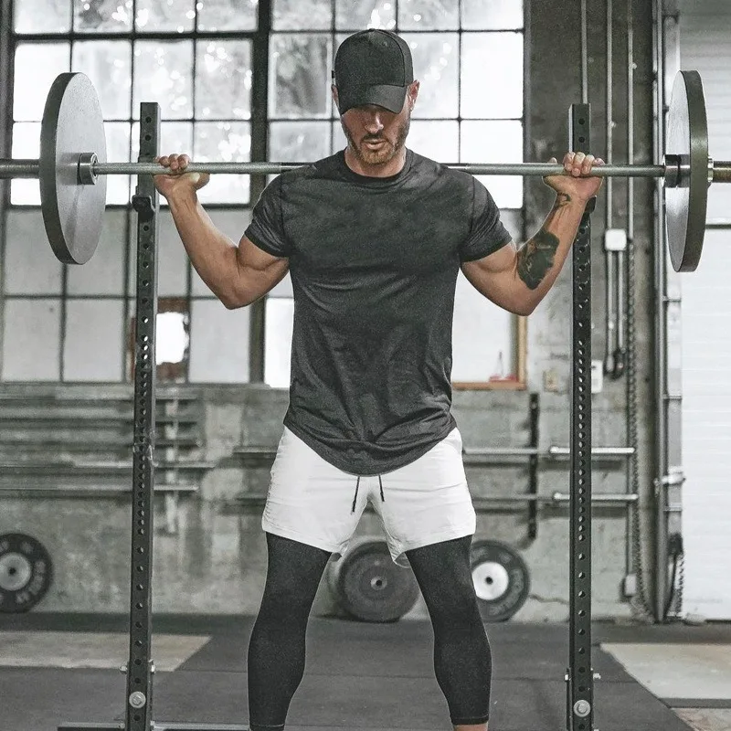 

Men's Quick-Dry Workout T-Shirt 2025 - Breathable Gym & Running Shirt, Loose Fit Stretch Training Tee for Summer