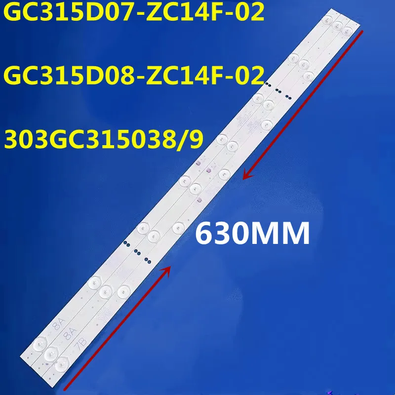 

3set=9PCSLED Backlight Strip For 32PFL3042/T3 32PFL3046/T3 IC-A-HWBC32D216A GC315D07-ZC14F-02 GC315D08-ZC14F-02 303GC315038/9