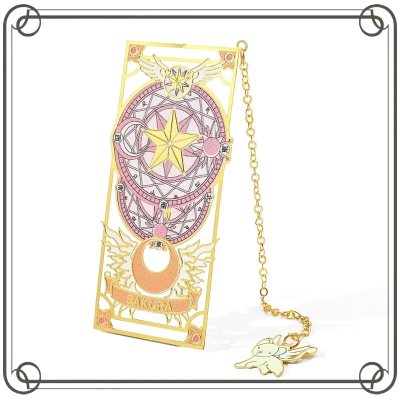 

KINOMOTO SAKURA Card Captor Metal Hollow-out Bookmark Anime Two-dimensional Children's Day Gifts Keepsake