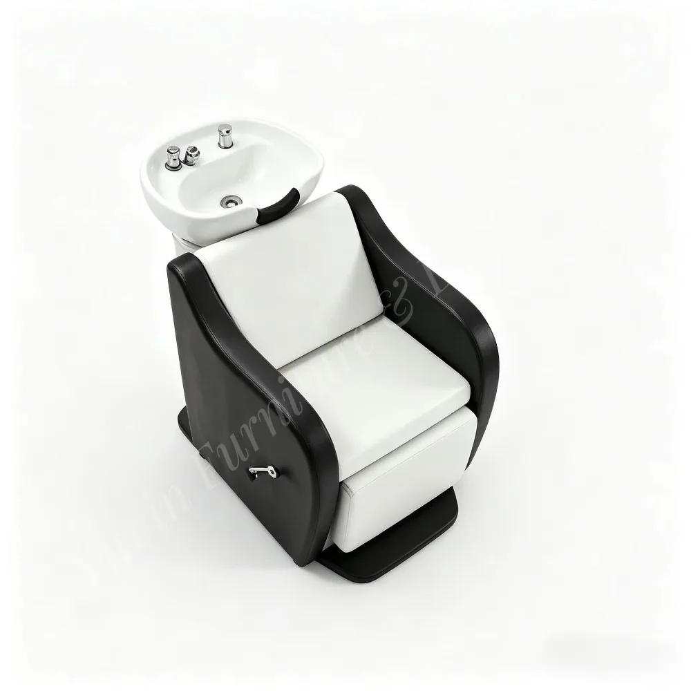 Comfortable Contemporary Foldable Massage Table Barber Salon Furniture with Adjustable Height Black PVC Silver Metal Accessories