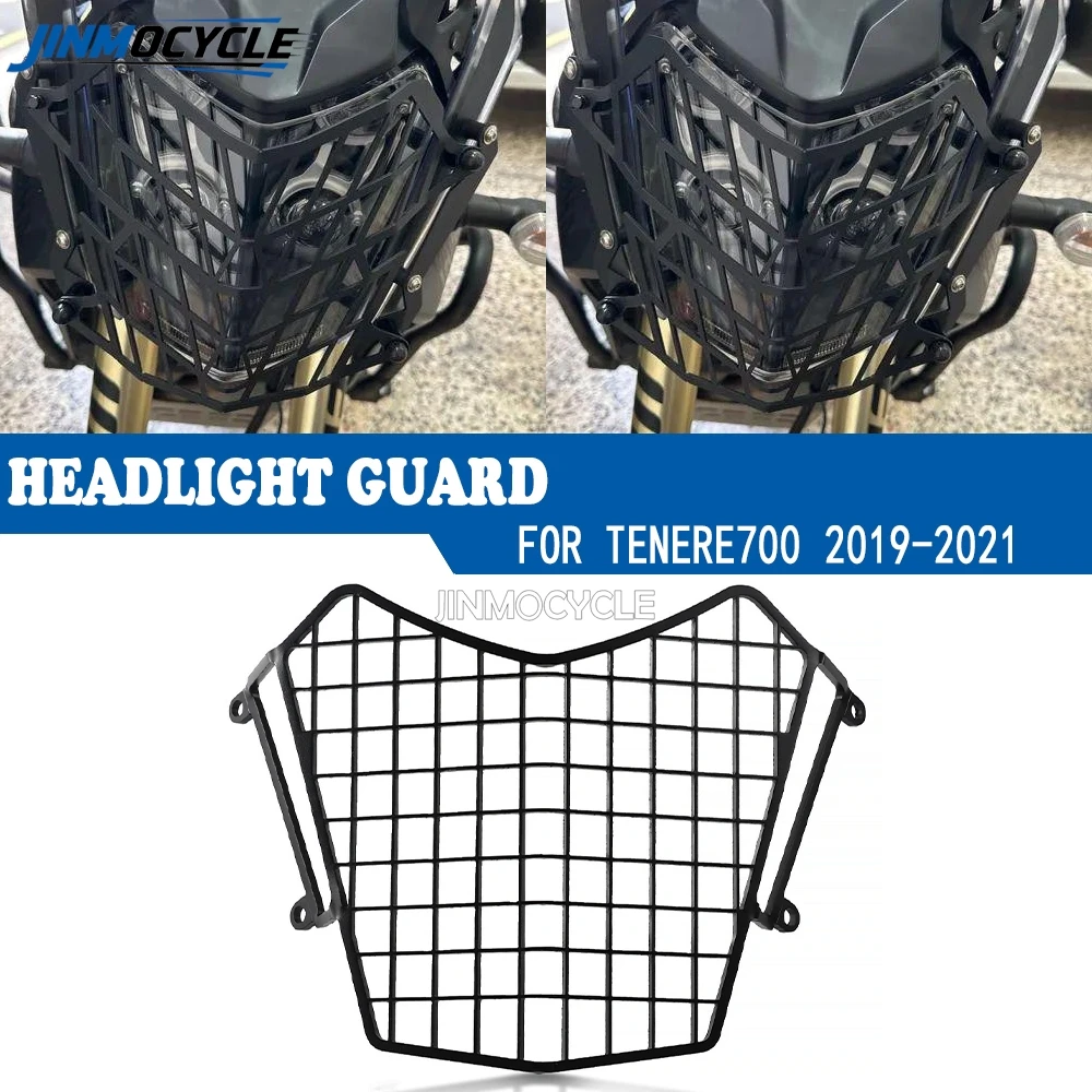 

For YAMAHA Tenere700 T7 Rally XTZ700 XTZ 700 2019 - 2023 2025 2024 2022 JINMOCYCLE 2026 Tenere 700 Headlight Guard Grill Cover