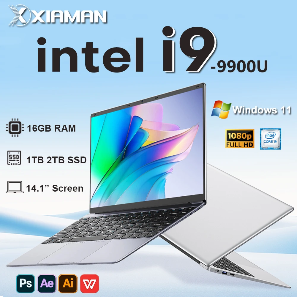 �y�Z�[�����z�͖�14.1�C���`�Q�[�~���O�m�[�g�p�\�R�� Intel CORE i9-9900U���� Windows 11 �I�t�B�X�m�[�g�p�\�R�� 16GB RAM 1TB/2TB SSD 1920*1080HD �Q�[�~���O�m�[�g�p�\�R�� PC �Q�[�}�[����
