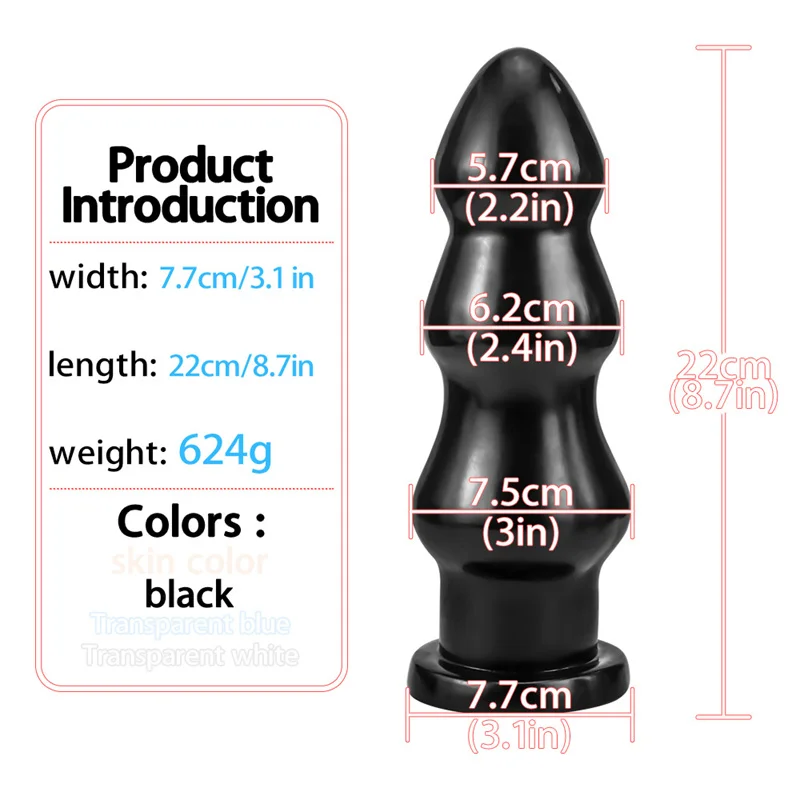 Huge Anal Plug Dildo Stimulate Anus and Vagina Big ButtPlug Prostate Massager Anal Expansion Sex Toys for Women Men Masturbator