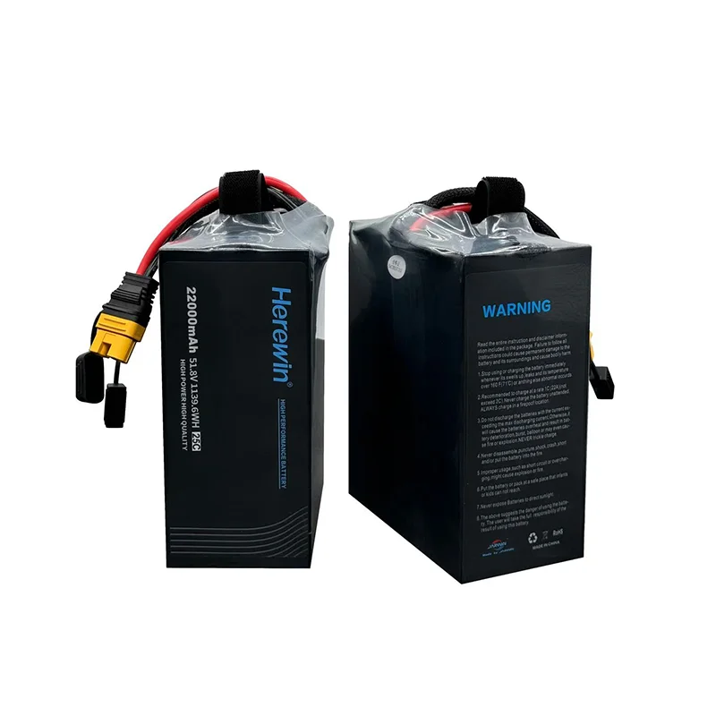Herewin 22000 mAh 51,8 V 25 C 14S leichter Hochleistungsakku für landwirtschaftliche Drohnen