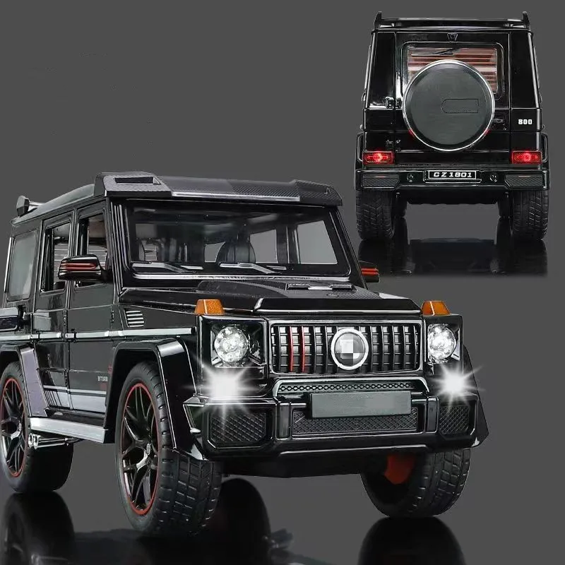 1/18 G800 Off Road Vehicle Alloy Car Model Die cast Metal Model Car Simulation Sound and Light Children's Toy Gifts Collectibles