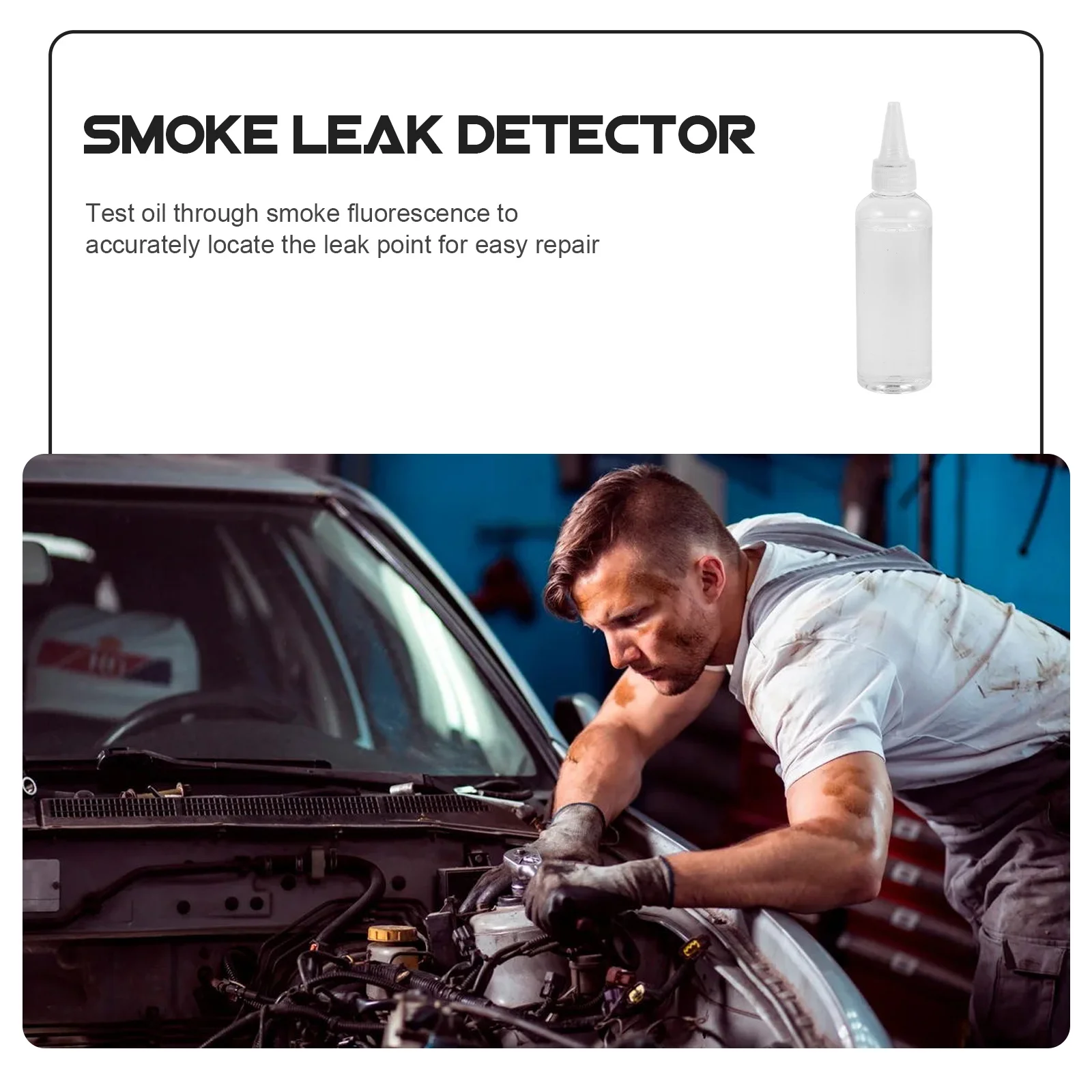 100ml Auto Smoke Tester Refillable Fluid for Cars Reliable and Long Lasting Leak Detection Machine Refillable for Cars