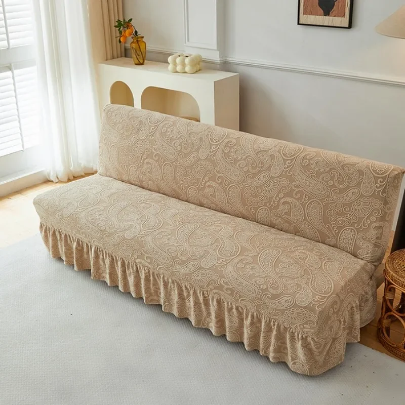 2025 new jacquard skirt sofa bed cover four seasons universal integrated sofa cover elastic all-inclusive cover towel