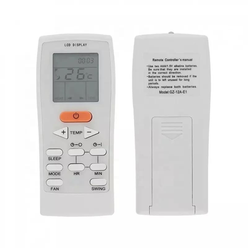 GZ-12A-E1 English Infrared Air Conditioner Remote Control for YORK GZ12AE1 AC Remote