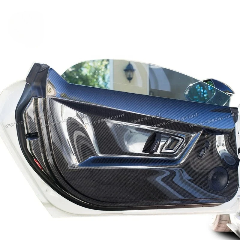 For Real Carbon Fiber Car Accessories Interior Door Trims Indoor Panels For Lamborghini Gallardo LP540 LP550 LP560 LP570 2008-12
