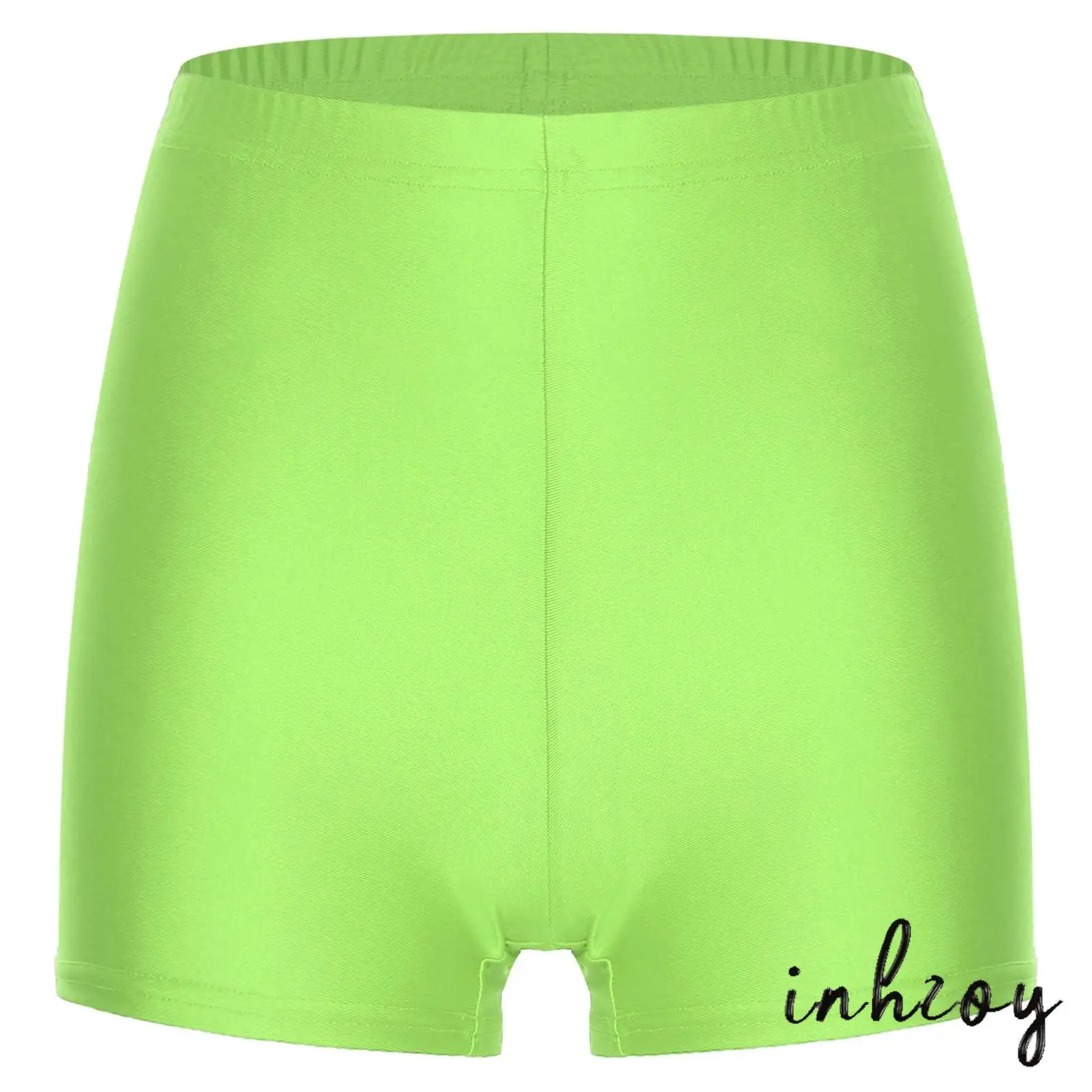 

Adults Women Elastic Waist Athletic Shorts Solid Color Sports Bottoms Hot Pants for Yoga Workout Gymnastics Dance