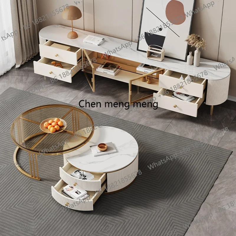 

Simple Modern TV Cabinet Italian Light Luxury Design Hallway Dollhouse Tv Table Universal Fireplace Monitor Muebles Furniture