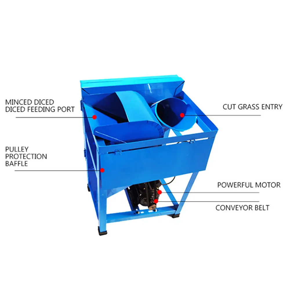 ไฟฟ้า Green Feed หมูหญ้าเครื่องใช้ในครัวเรือนขนาดเล็กหญ้า Crusher ไก่และเป็ด Breeding Crusher