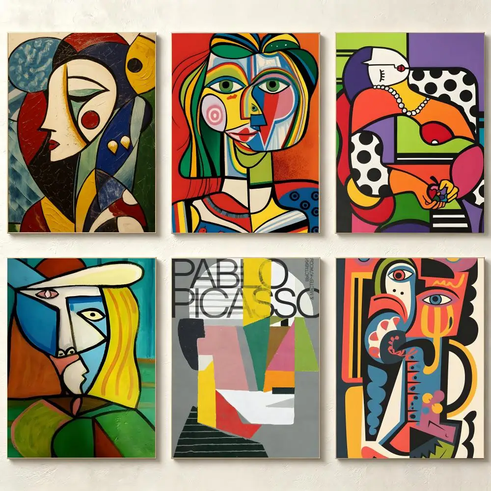 Póster del artista P-Pablo Ruiz y Picasso, pintura, arte de pared, decoración del hogar, impresión para decoración de sala de estar, sala de juegos, producto popular