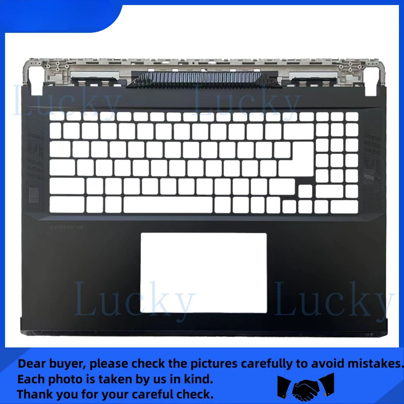 f  New For MSI Raider GE78 HX 13V MS-17S1 Upper Case Palmrest Cover/Bottom Case