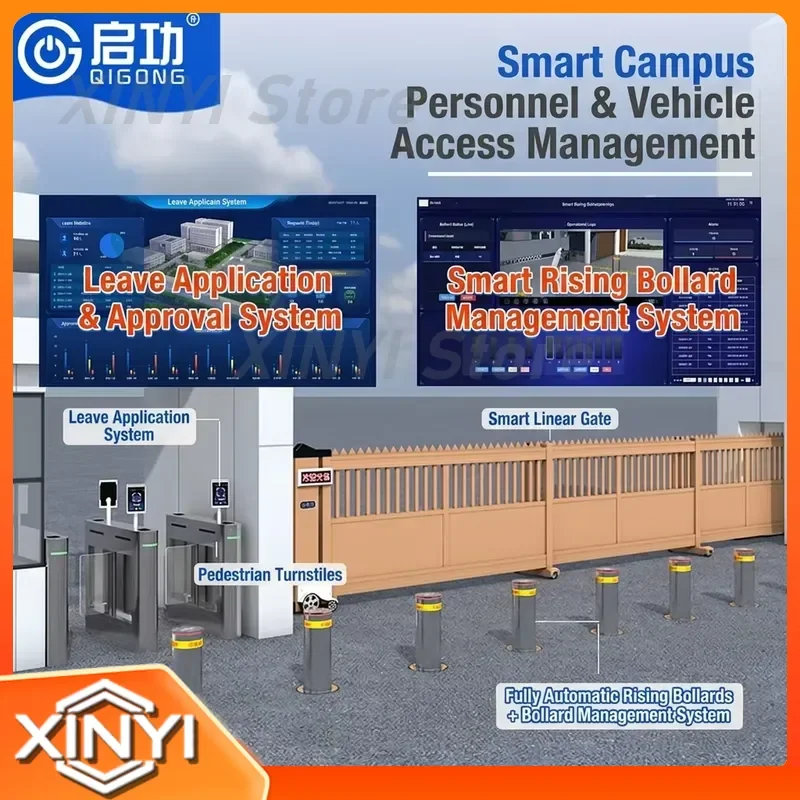 for K12/CE School Airport Government 870mm Full Automatic Hydraulic Bollard Anti-Vehicle Automatic Rising Bollard
