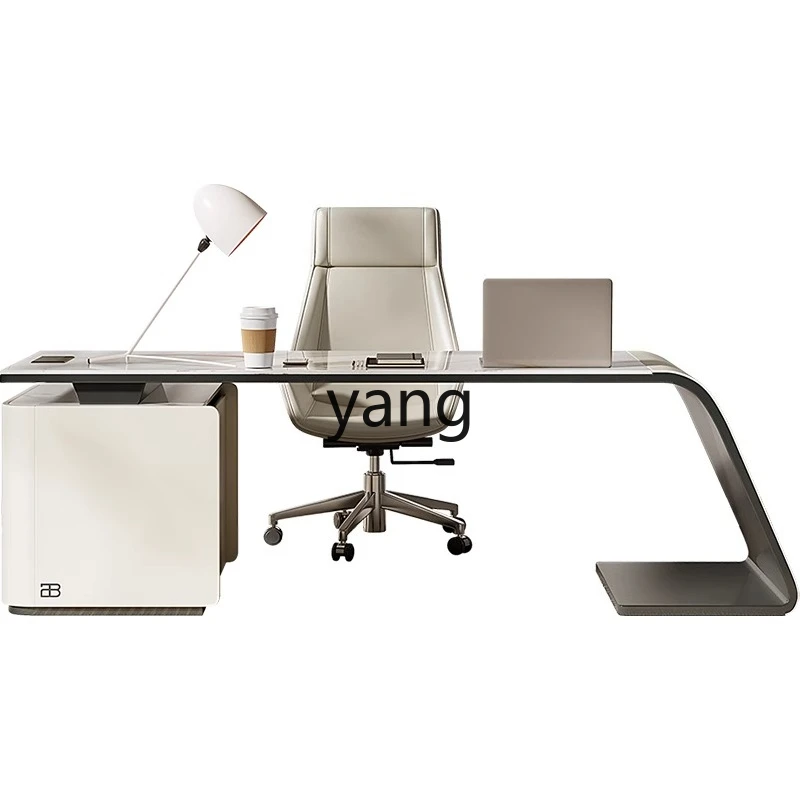LH  Italian minimalist office desk and chair combination modern minimalist home study computer desk