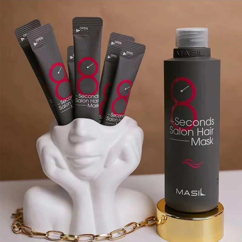 MASIL 8 ثانية صالون قناع الشعر Masil استعادة الشعر علاجات ممتازة الكيراتين إصلاح مرنة الترطيب شامبو العناية بالشعر