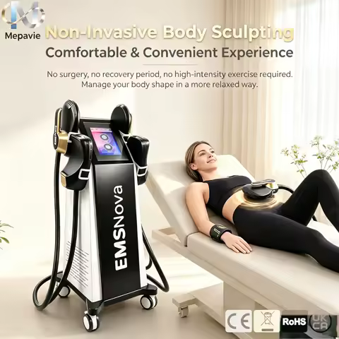 2026 Hot 4 Handles EMSNova HiEMT RF Sculptor Fat Loss Muscle Build Butt Lift Skin Tight Machine Salon CE Certified