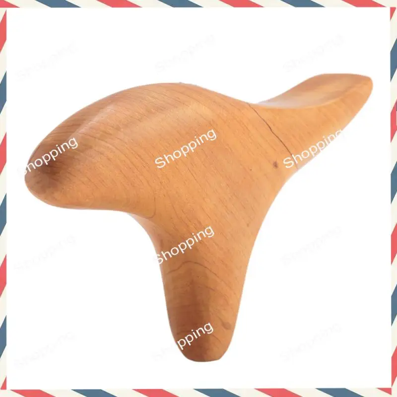 A44M Wooden Body Foot Neck Relax Blood Circulation Massager Triangular Spa Reflexology Massage Stick Tool
