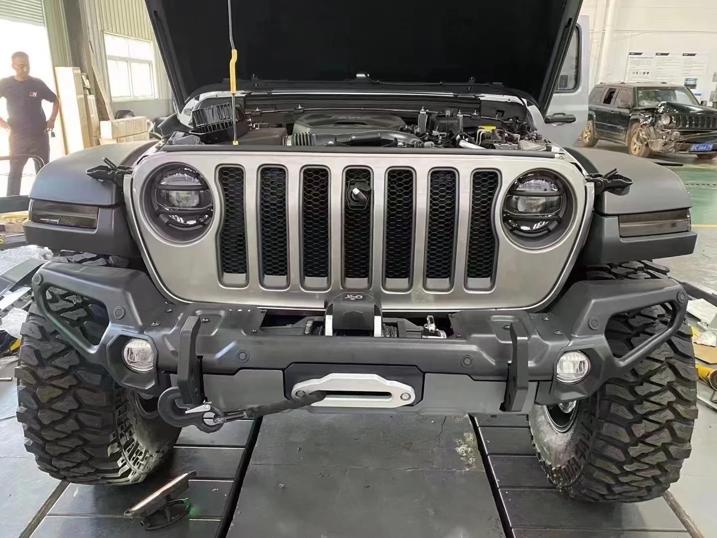 Car Front Bumper Manufacturer for Jeep Wrangler JL & Gladiator JT for JL wrangler accessories 2018+ JL front bumper