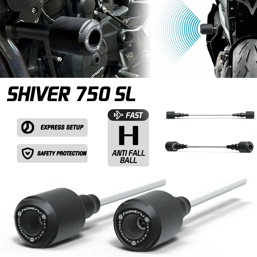 

For Aprilia Shiver 750 SL 2007-2017 and 900 2018-2021 motorcycle frame fork axle slider off-road engine collision avoidance kit