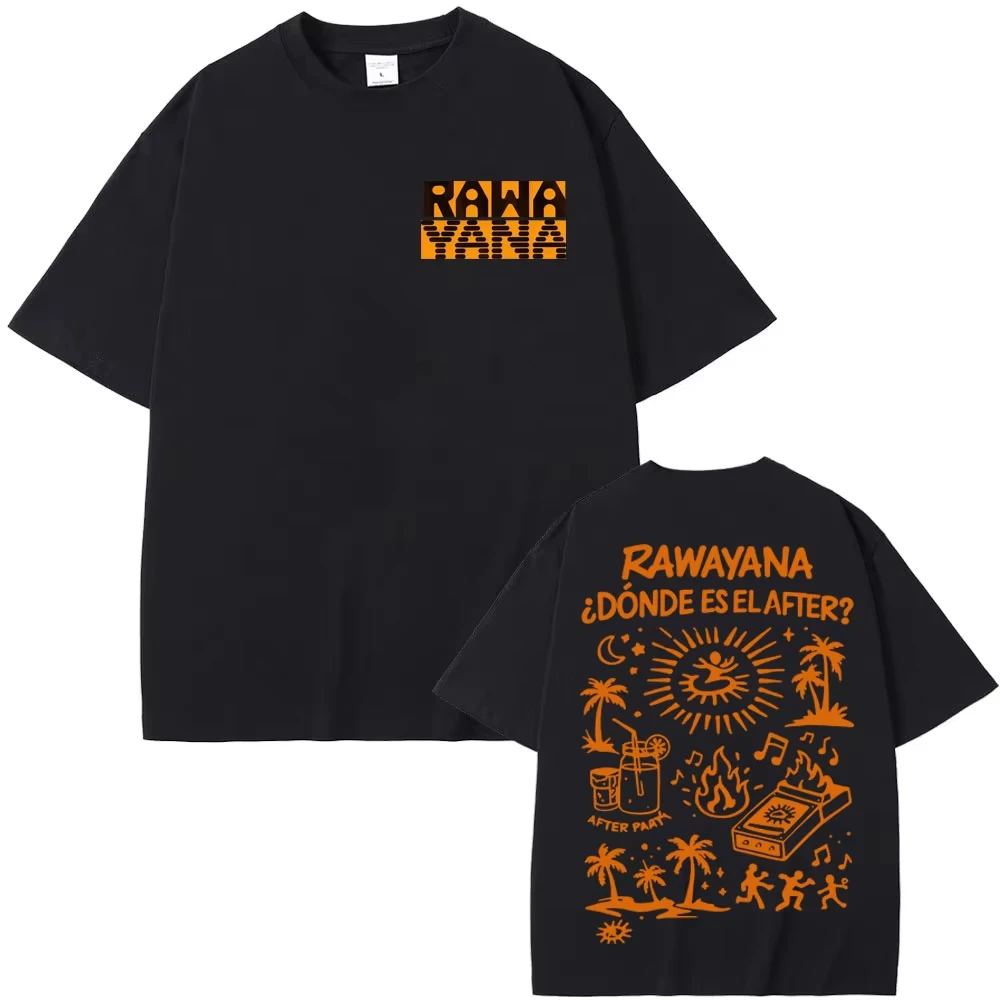 Camiseta Rawayana ¿Donde Está El After_ Album? Merch, Verano 2026, Nueva, de Algodón, para Hombre y Mujer, Estilo Urbano, Y2K, Talla Grande
