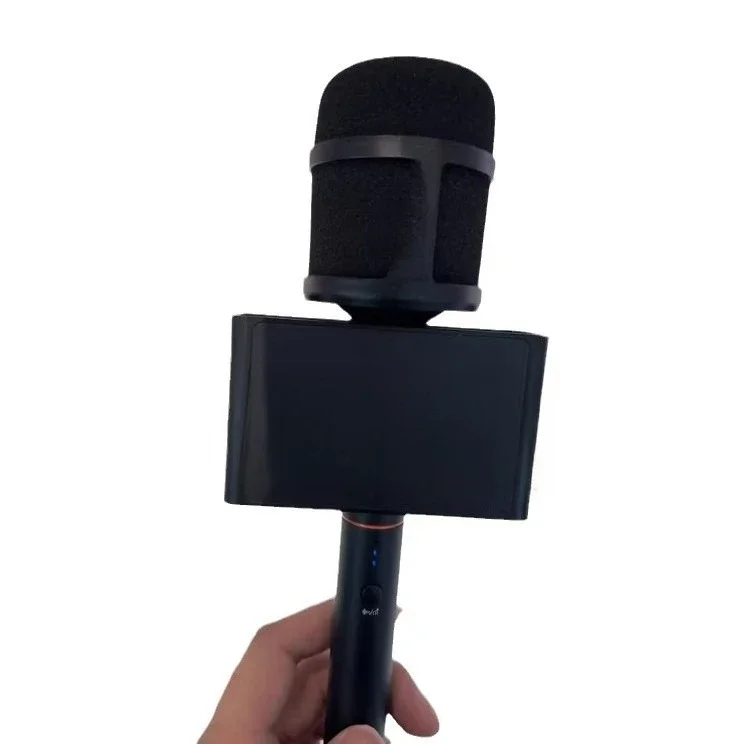 Mobile phone wireless, interview microphone, street outdoor recording and live broadcast, handheld noise reduction microphone