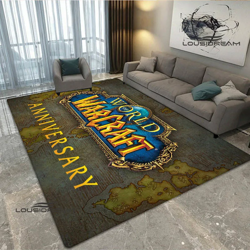 Game World of Warcraft Printed Carpet Non -slip carpet carpets for living room kitchen mat Yoga mat anime rug birthday gift