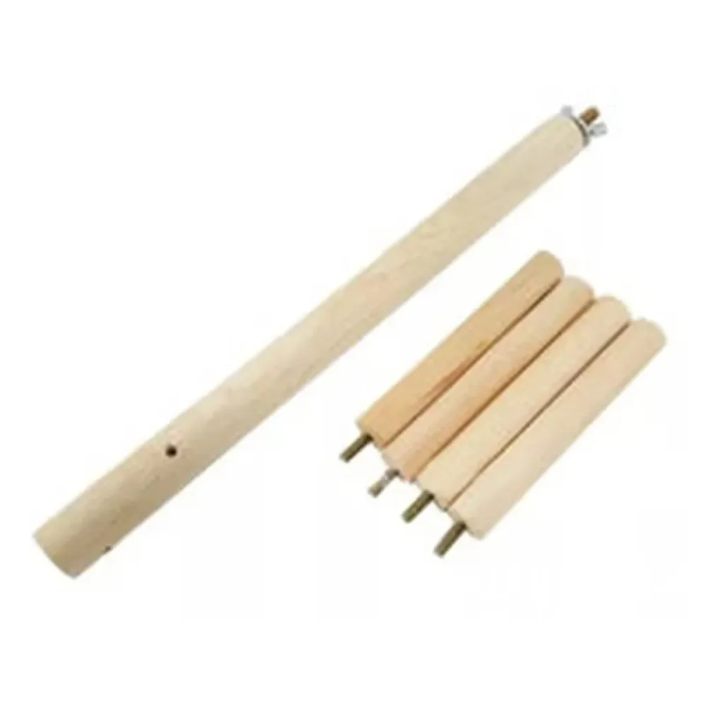 3/4 Layer Bird Cage Accessories Natural Wood Stages Design Parrot Swing Cage Mount Rotating Ladder Parakeet Exercise Cage Use
