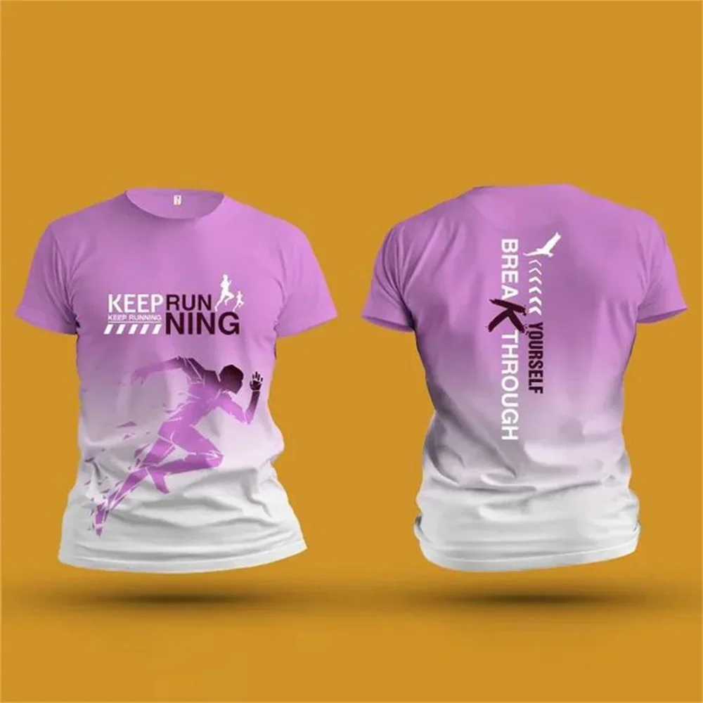 Running Sports 3d Printing Summer Unisex Short Sleeve T-Shirt Fitness Sports Outdoor Quick Drying Loose And Comfortable Clothes image 2