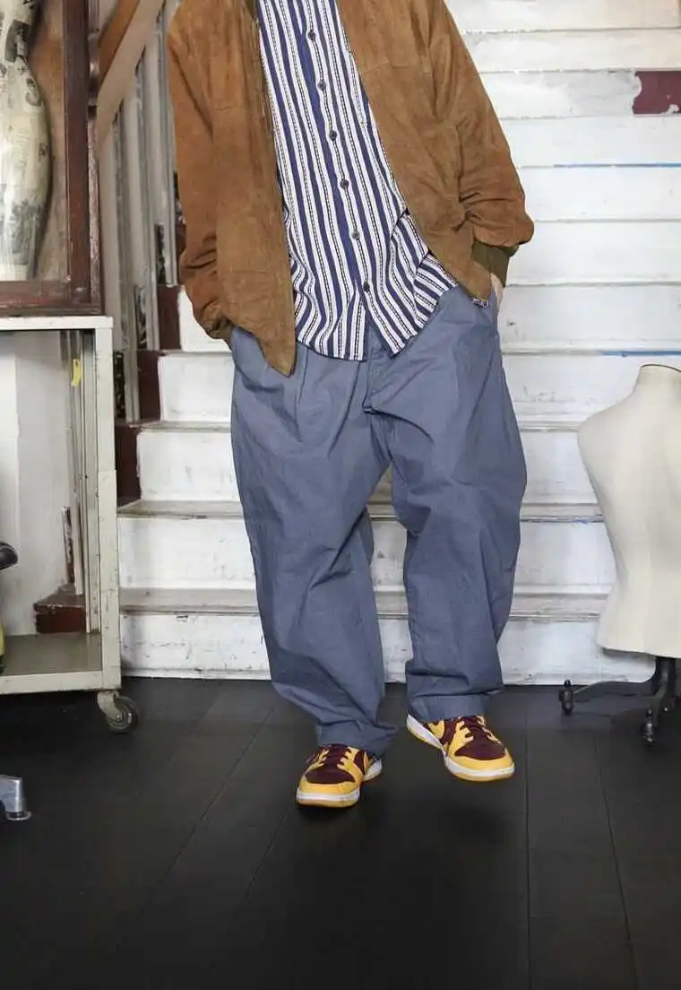 

Повседневные рабочие брюки из канваса с пуговицами, зауженные, длинные, джинсовые, удобные, для работы