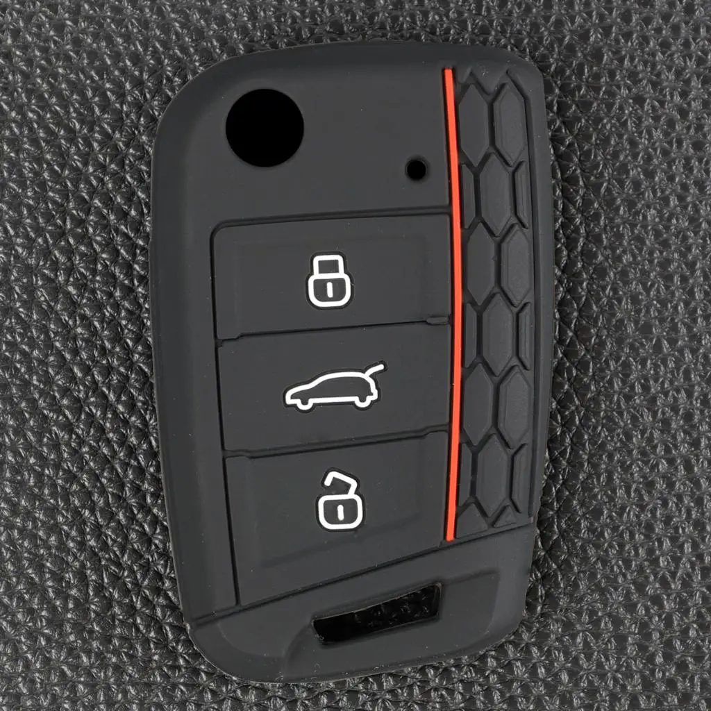 Key Fob Car Remote Cover Shell Case 3 Button Protector For VW Golf Mk4 Mk5 Mk6 Volkswagen Golf Beetle Cabriolet Caddy Eos Tiguan