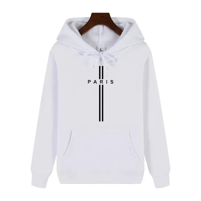 شخصية بسيطة مطبوعة الخريف والشتاء الراحة بالإضافة إلى الكشمير الرجال عالية الجودة عارضة الأزياء الدافئة الشارع هوديي #2